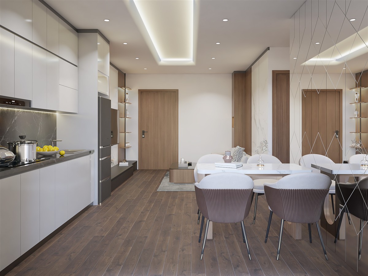 Căn hộ Happy Home Tràng Cát - bản thiết kế 3D